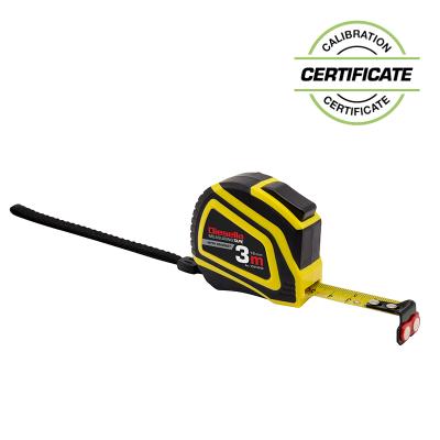 Båndmål 3Mx16MM Gummibelagt ABS hus med Auto-Lock og magnet (MID Klasse II) (Inkl. Certifikat)